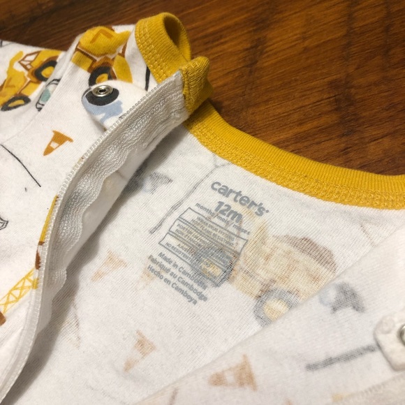 Carter’s Baby Snug Fit Footed Onesie Jumpsuit - Picture 6 of 7